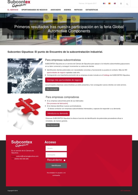 Portal de captación de proyectos - Subcontex Gipuzkoa